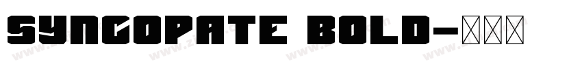 Syncopate Bold字体转换
